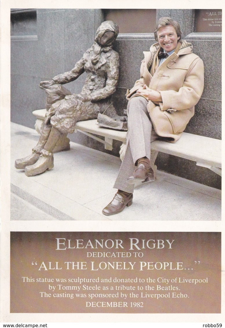 Liverpool Eleanor Rigby All The Lonely People Statue Donated By Tommy Steele Postcard Unused - Liverpool