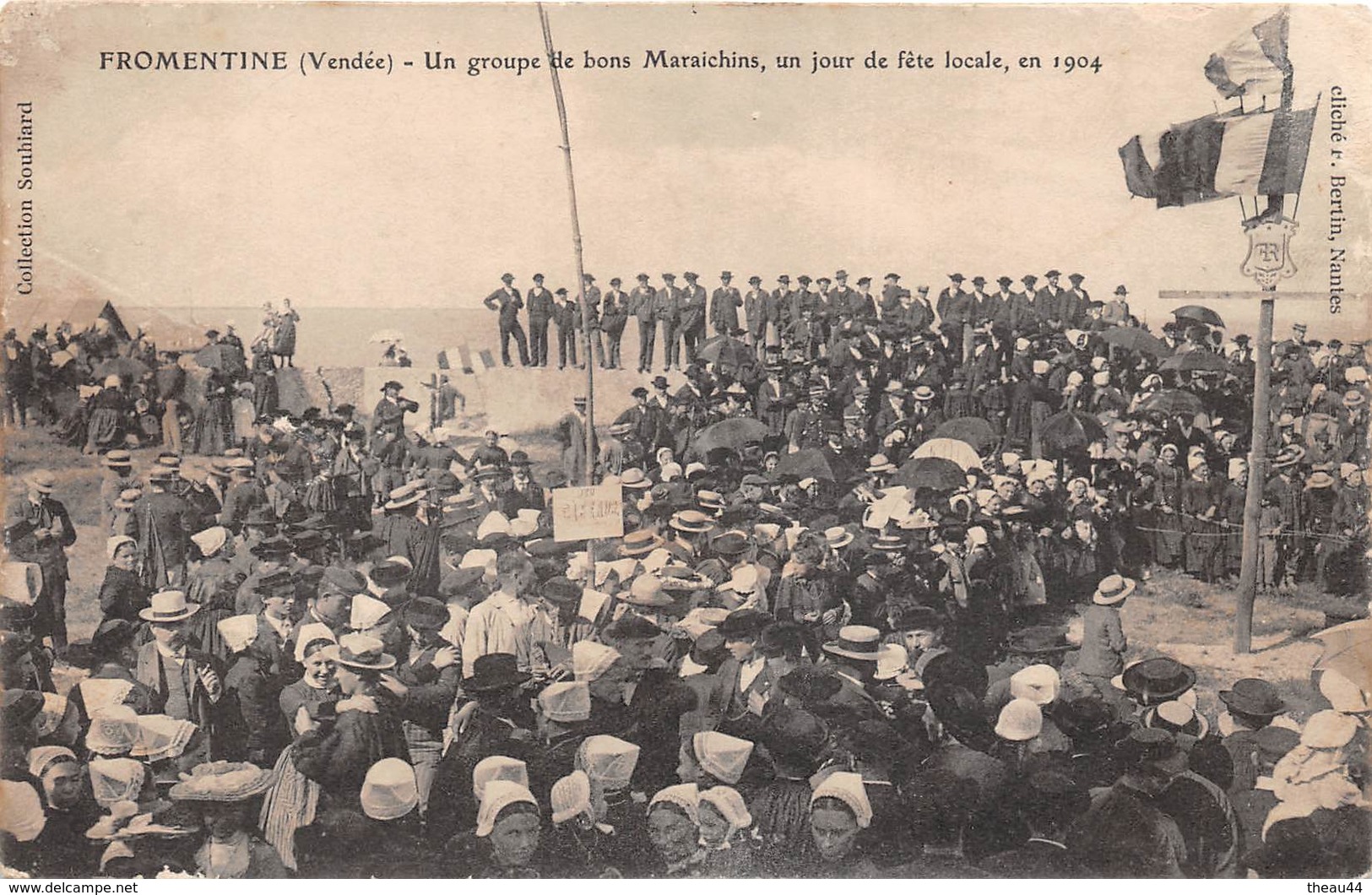 LA BARRE-de-MONT  -  FROMENTINE  -  Un Groupe De Bons Maraichins, Un Jour De Fête Locale En 1904       -  ¤¤ - Autres & Non Classés