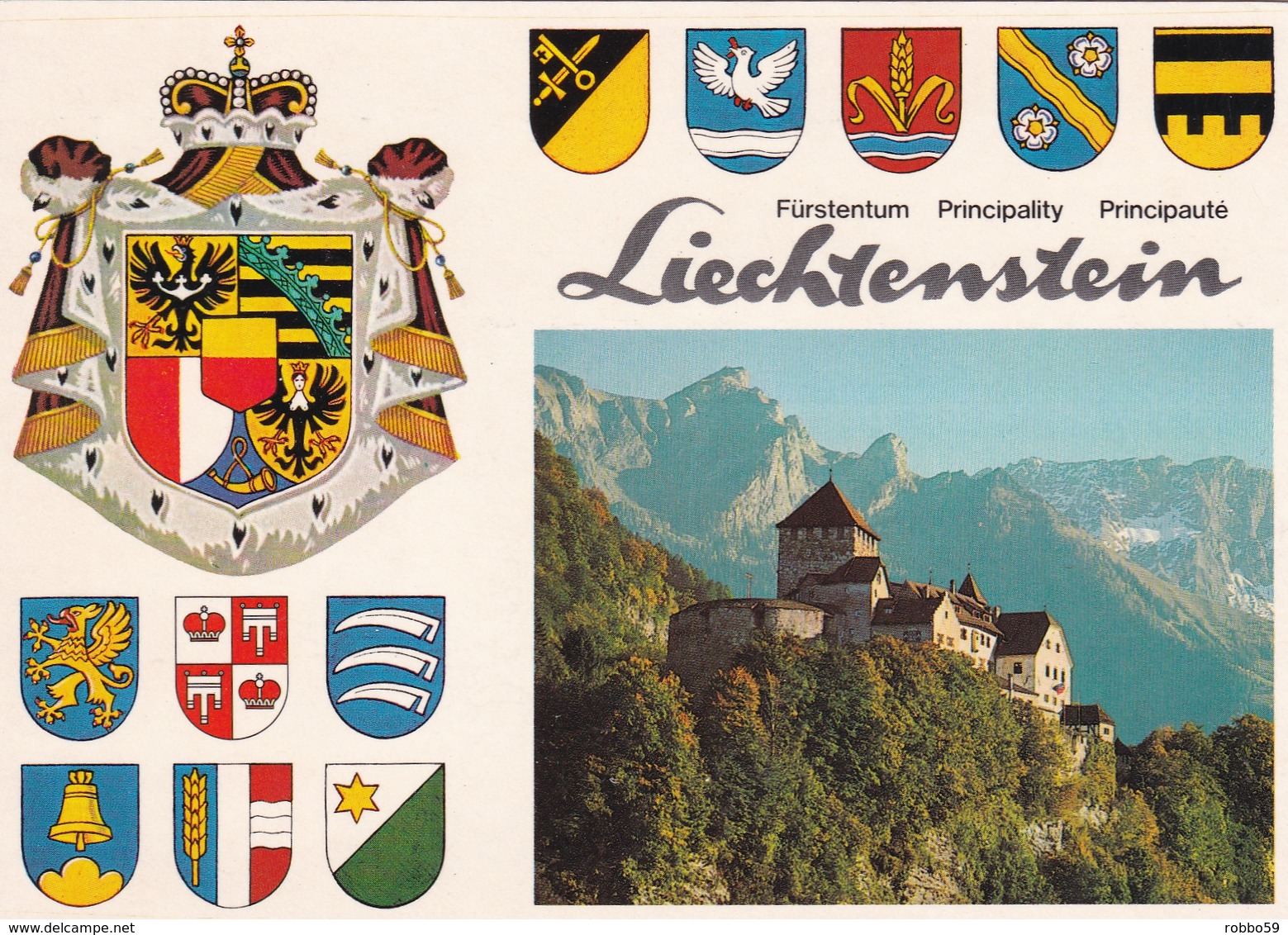 Liechtenstein Schloss Vaduz Postcard Unused - Liechtenstein