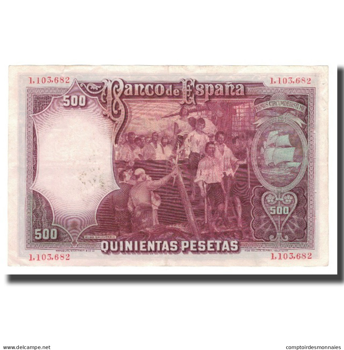 Billet, Espagne, 500 Pesetas, 1931, 1931-04-25, KM:84, TTB+ - 500 Pesetas