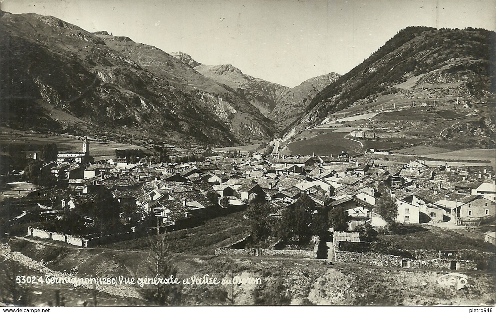 Termignon, Val Cenis (Savoie, Francia) Vue Generale Et Vallée Du Doron, Timbro "Posta Militare N. 111" - Val Cenis