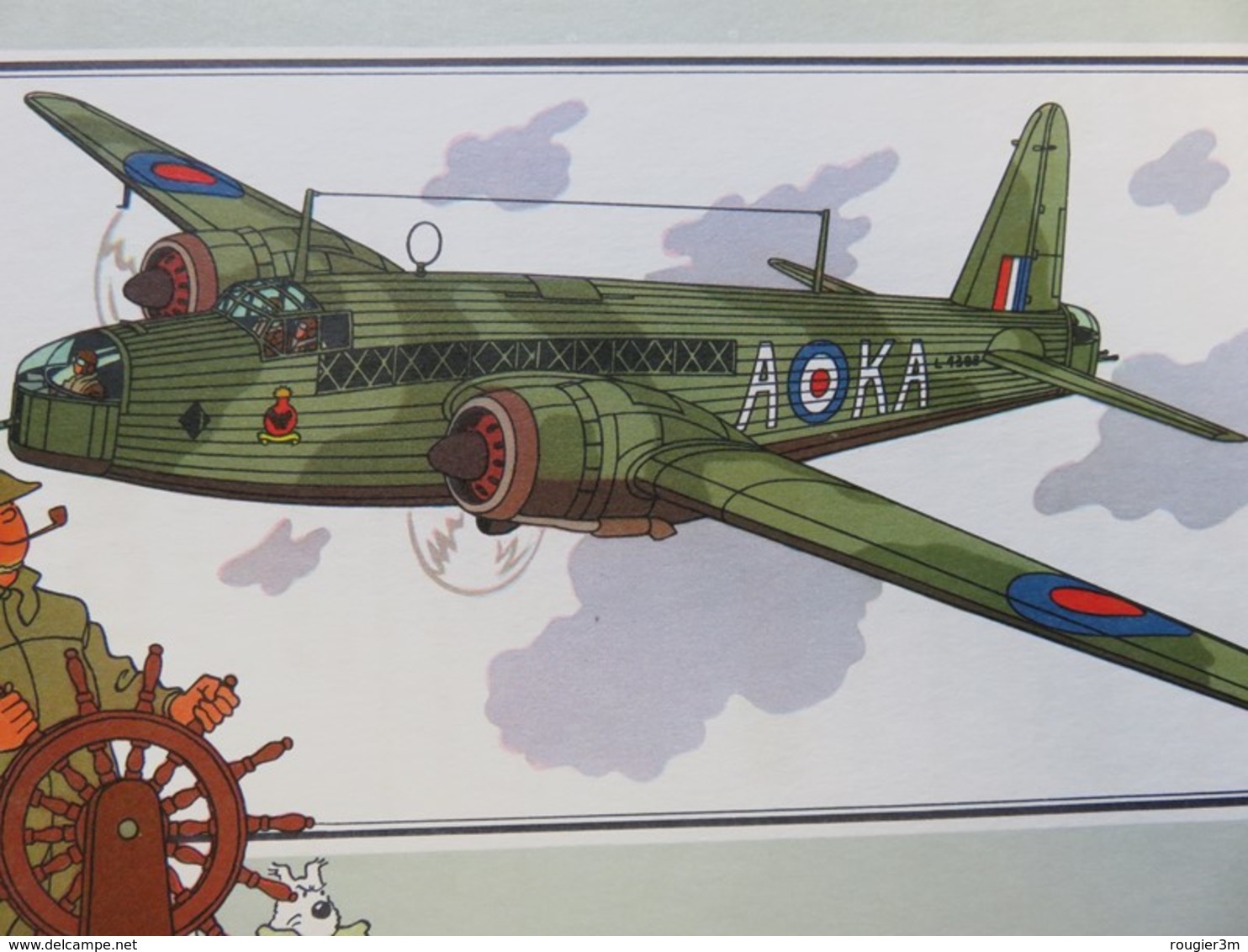 205 - Voir Et Savoir - Hergé - Collection Chèque Tintin - Aviation - N° 4 - Vickers-Armstrong « Wellington » - 1936 - Chromos