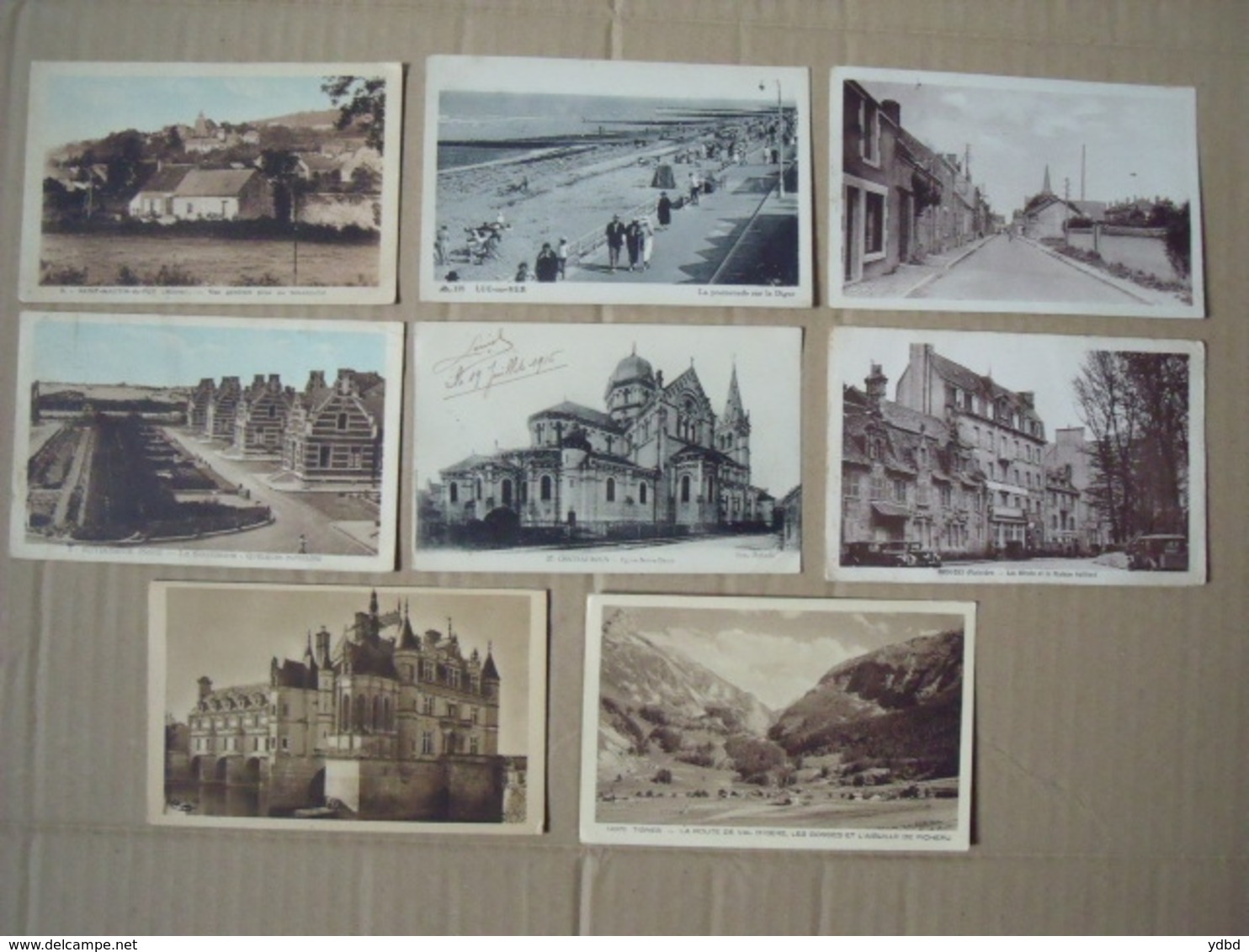 CARTES POSTALES = 8 CARTES FRANCAISES  AYANT VOYAGEES - Autres & Non Classés