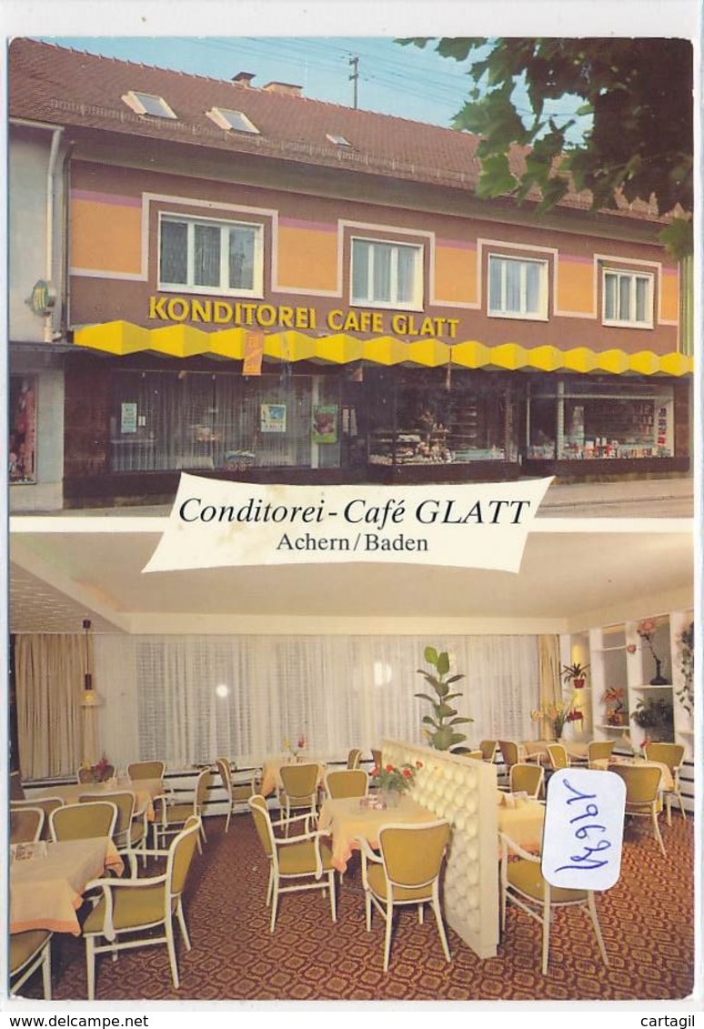 CPM GF  -19631-Allemagne- Achern -Multivues Cafe Kionditorei Glatt- Envoi Gratuit - Achern