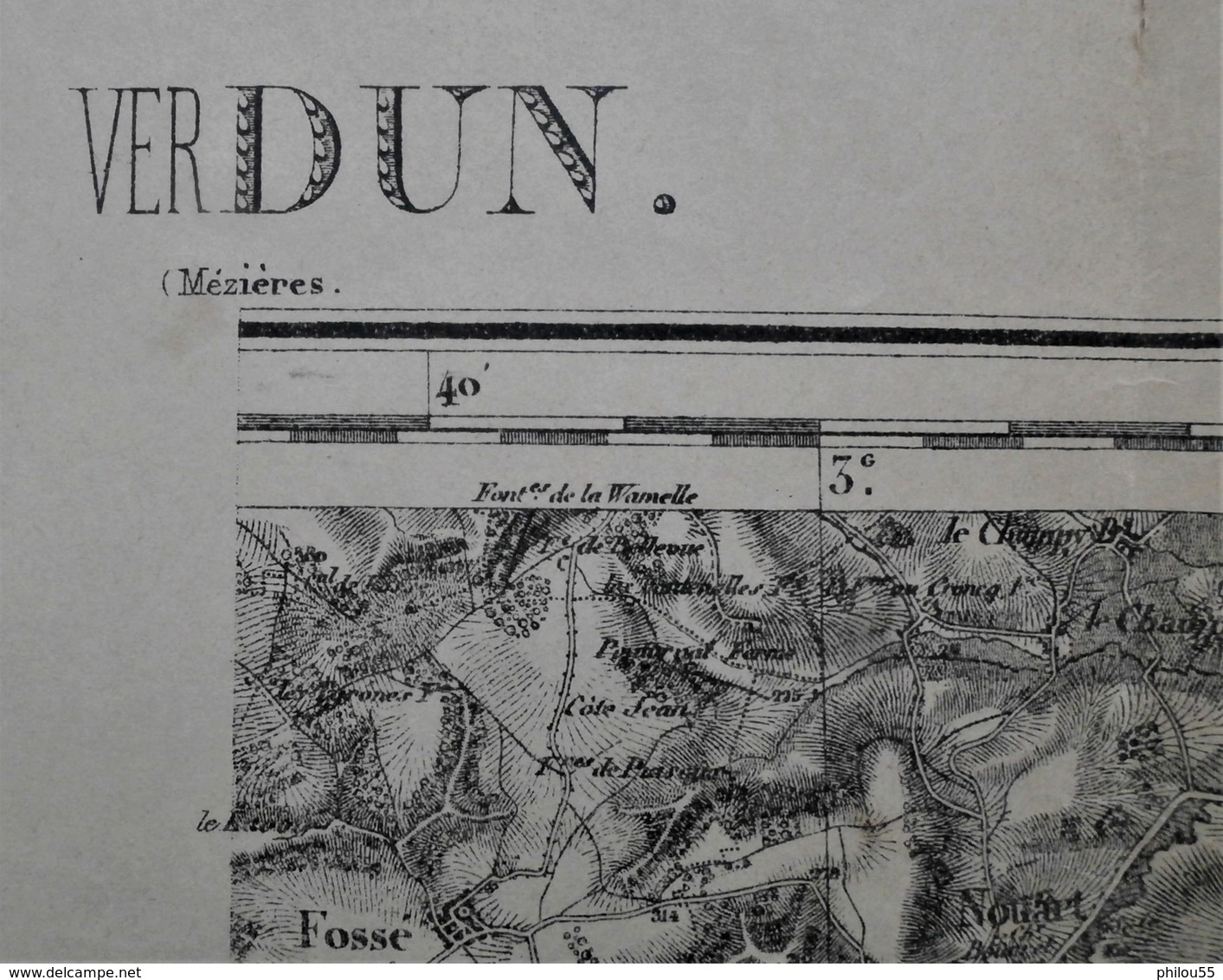 55 VERDUN Carte TOPOGRAPHIQUE Revisee En 1913  Edition Provisoire - Cartes Topographiques