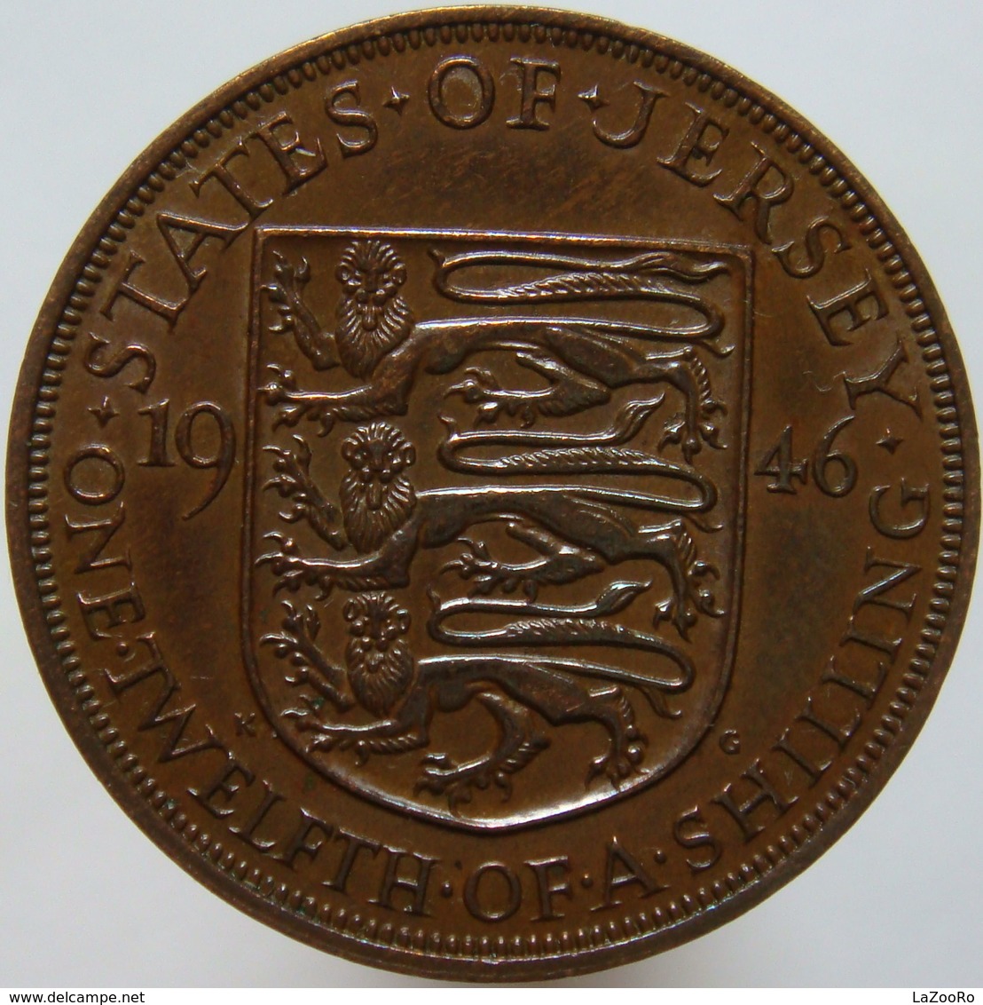 LaZooRo: Jersey 1/12 Shilling 1946 XF / UNC - Jersey