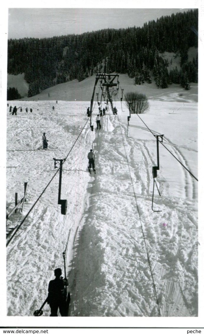 N°72382 -cpsm Megève -le Remonte Pente- - Sports D'hiver