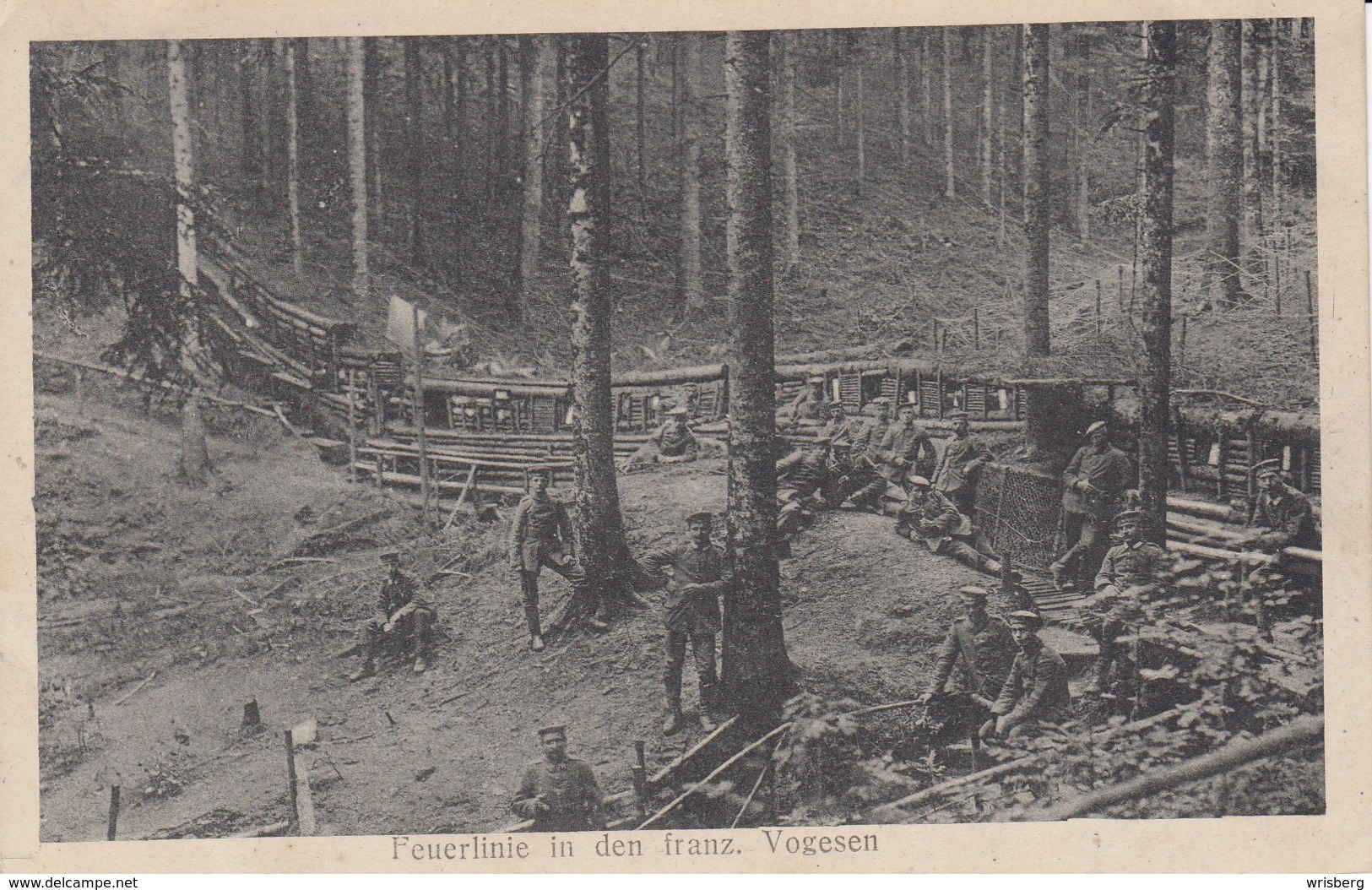 Feuerlinie In Den Franz Vogesen - War 1914-18