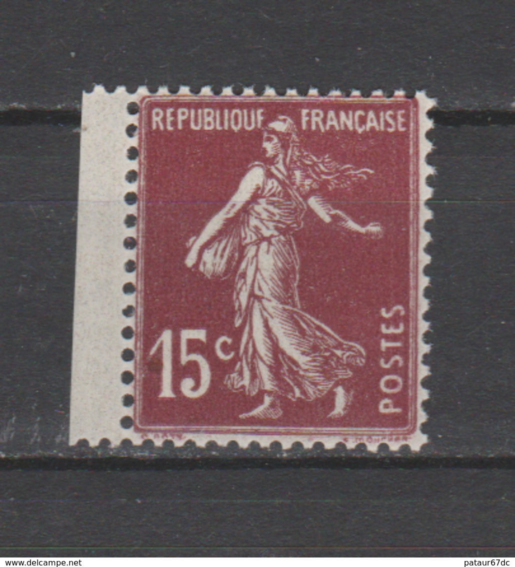 FRANCE / 1924 / Y&T N° 189 ** : Semeuse Camée 15c Brun BdF- Gomme D'origine Intacte - Unused Stamps