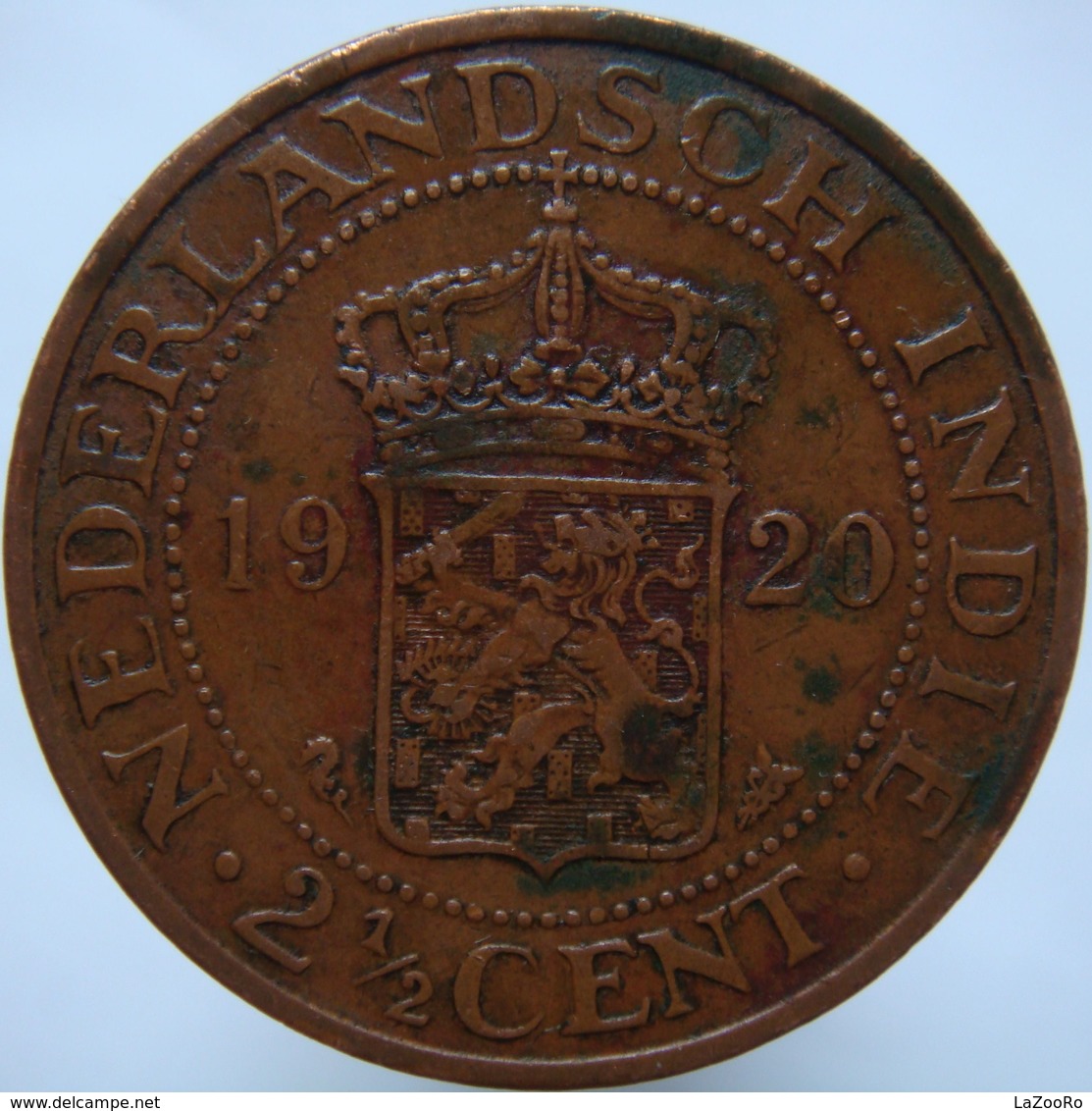 LaZooRo: Dutch East Indies 2 1/2 Cent 1920 VF / XF - Indes Néerlandaises
