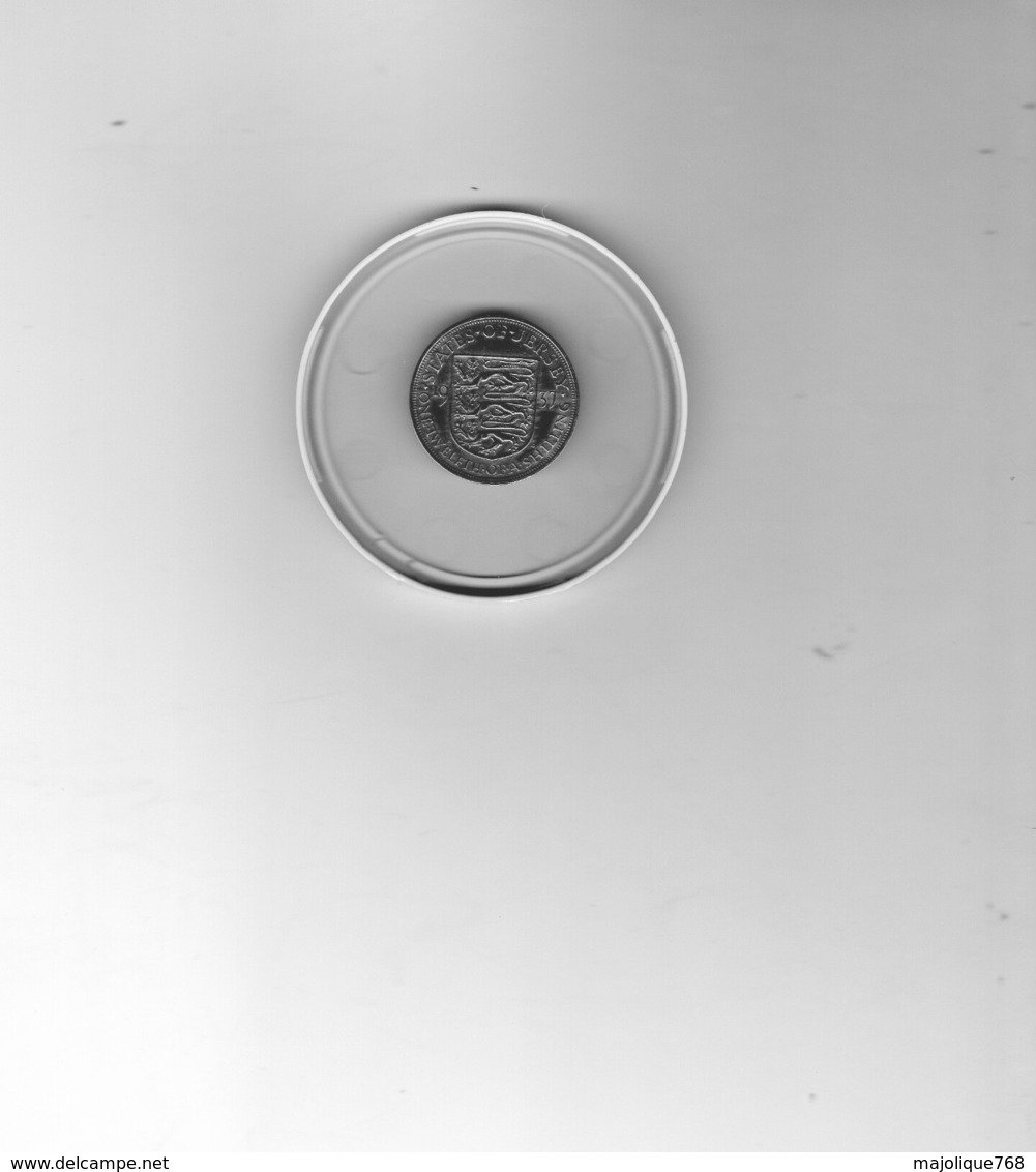 Monnaie De Jersey 1/12 Shilling 1937 Bronze George V En S U P - - Jersey