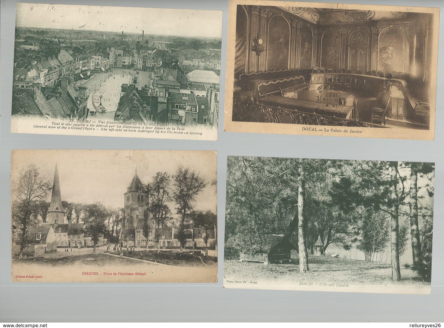 CPA, D.59, Lot de 50 Cartes postales Anciennes ,du département du Nord, 1900 - 1950