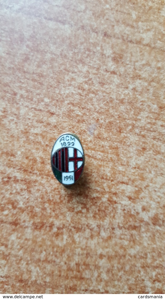 Pin Distintivo Milan Calcio Vintage - Altri & Non Classificati