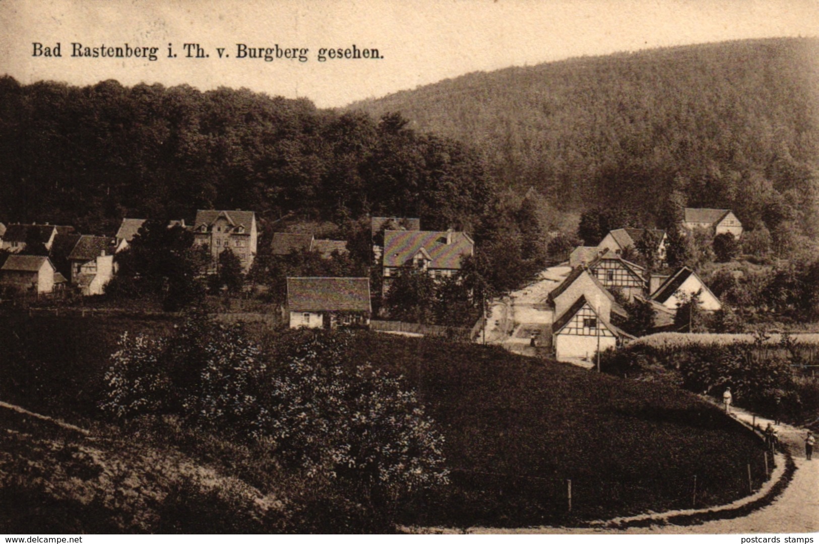 Bad Rastenberg, V. Burgberg Gesehen, 1914 - Rastenburg