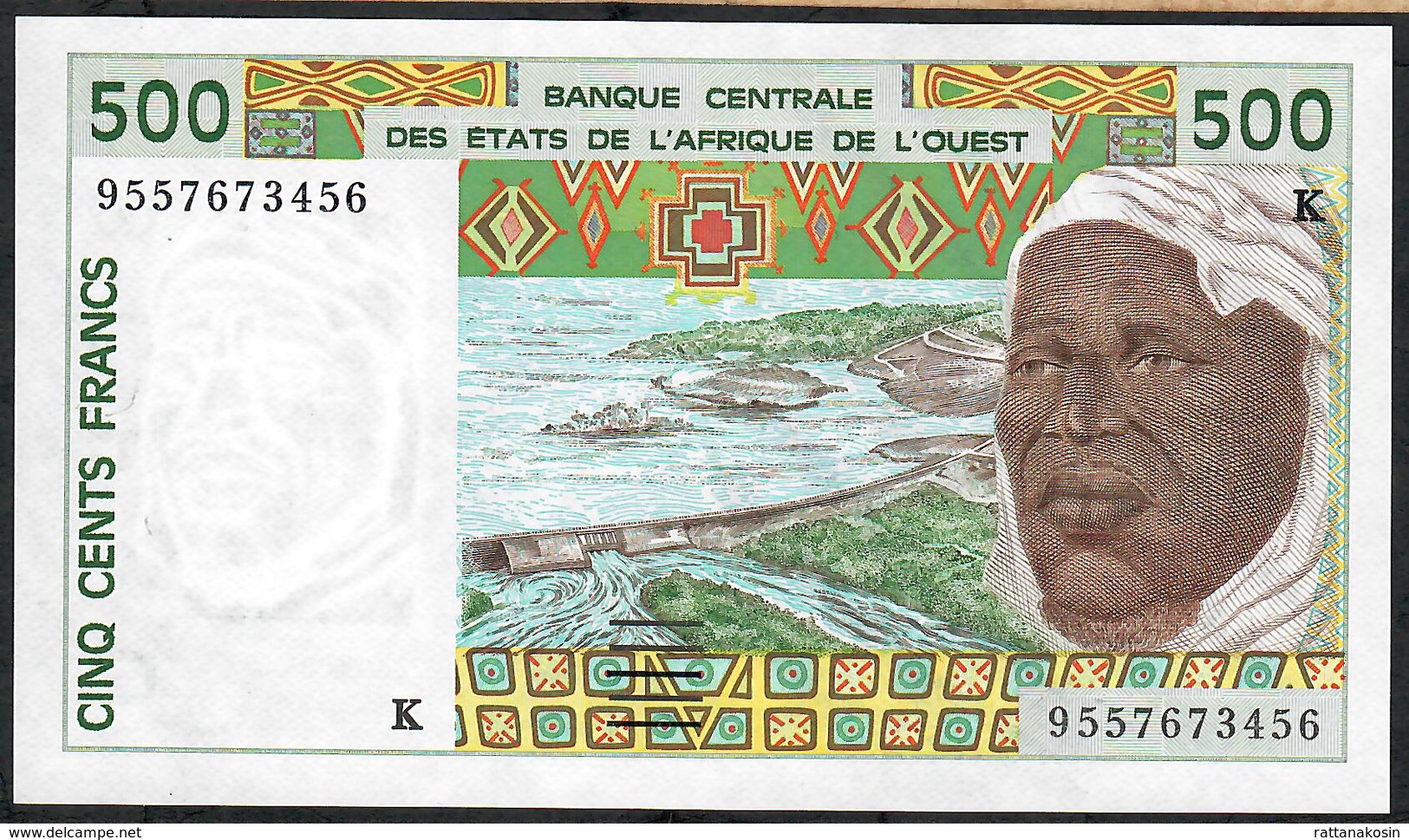 W.A.S. SENEGAL P710Ke 500 FRANCS 1995 (19)95 UNC. - Stati Dell'Africa Occidentale