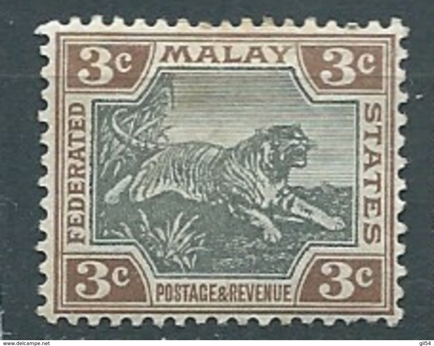 Etats Malais Fédérés   - Yvert N° 16 *- Bce 18326 - Federated Malay States