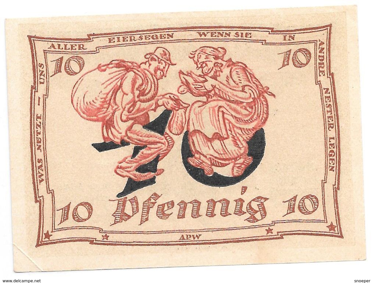 **notgeld Arnstadt 10 Pfennig 43.1/N - [11] Emissions Locales