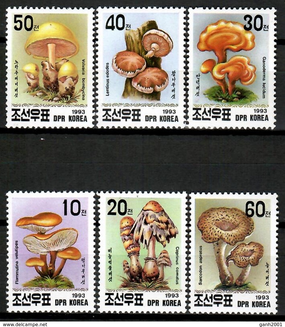 Korea 1993 Corea  / Mushrooms MNH Pilze Setas Champignons / Cu12606  40-8 - Hongos