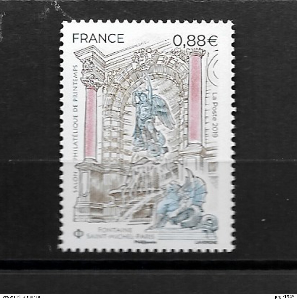 France 2019  Neuf **  N° 5304  -  Fontaine Saint Michel  à  Paris -  à  0,88 € - Ungebraucht