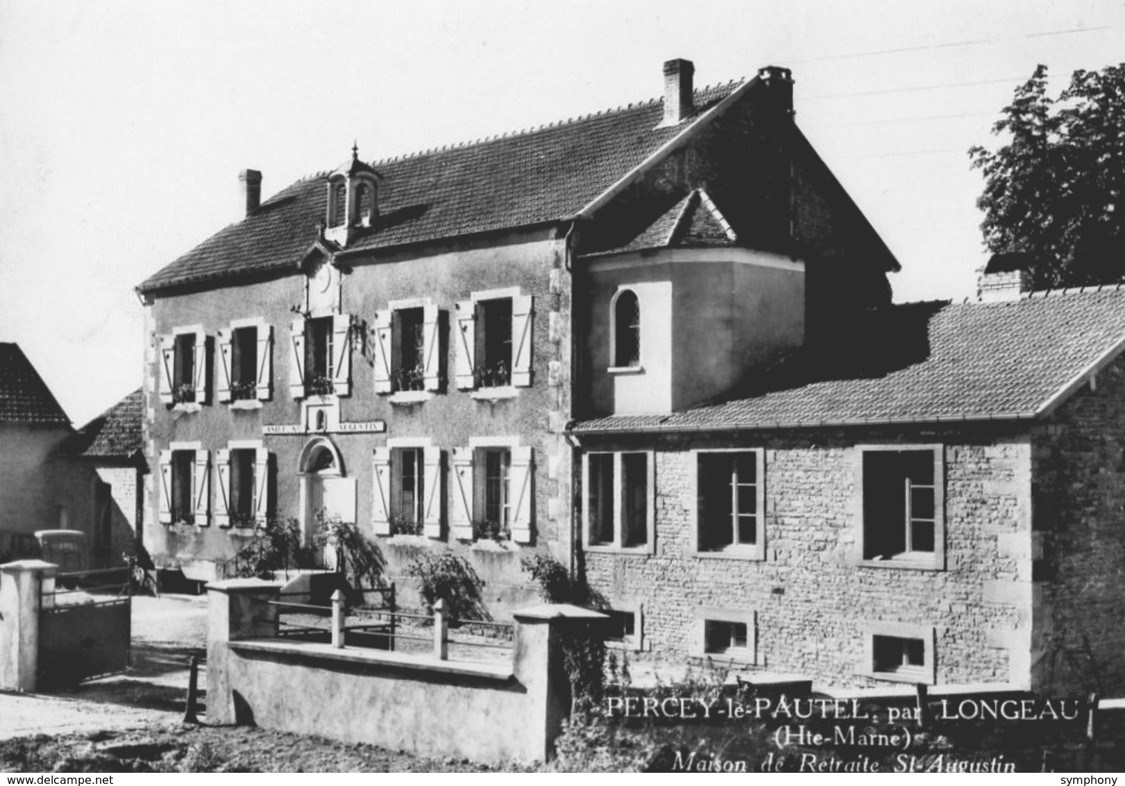 52. CPSM. PERCEY LE PAUTEL.  Près Longeau, Maison De Retraite Saint Augustin. 1970. - Le Vallinot Longeau Percey