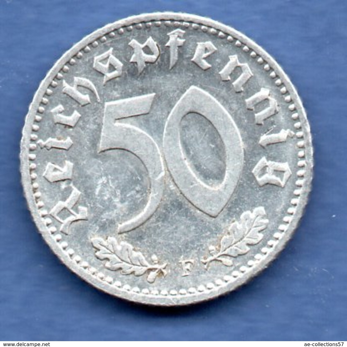 Allemagne   - 50 Reichspfennig  1944 F-  état TTB+ - 50 Reichspfennig