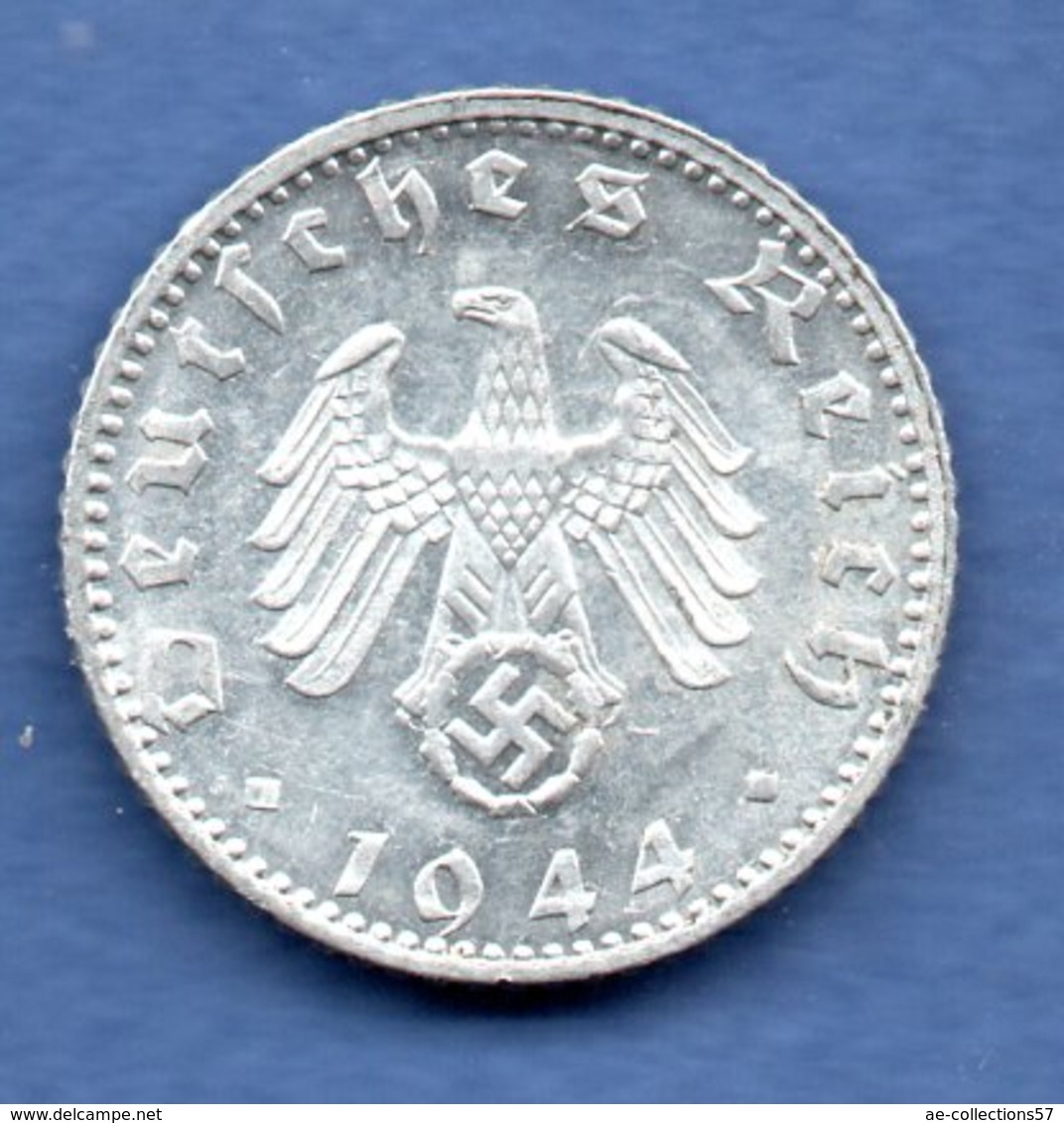 Allemagne   - 50 Reichspfennig  1944 F-  état TTB+ - 50 Reichspfennig