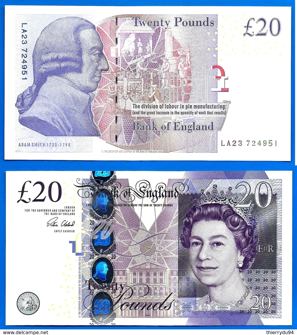 Royaume Uni 20 Pounds 2015 NEUF UNC Sign Victoria Cleland Grande Bretagne UK United Kingdom Queen 2 Ppal Bitcoin OK - 20 Pounds