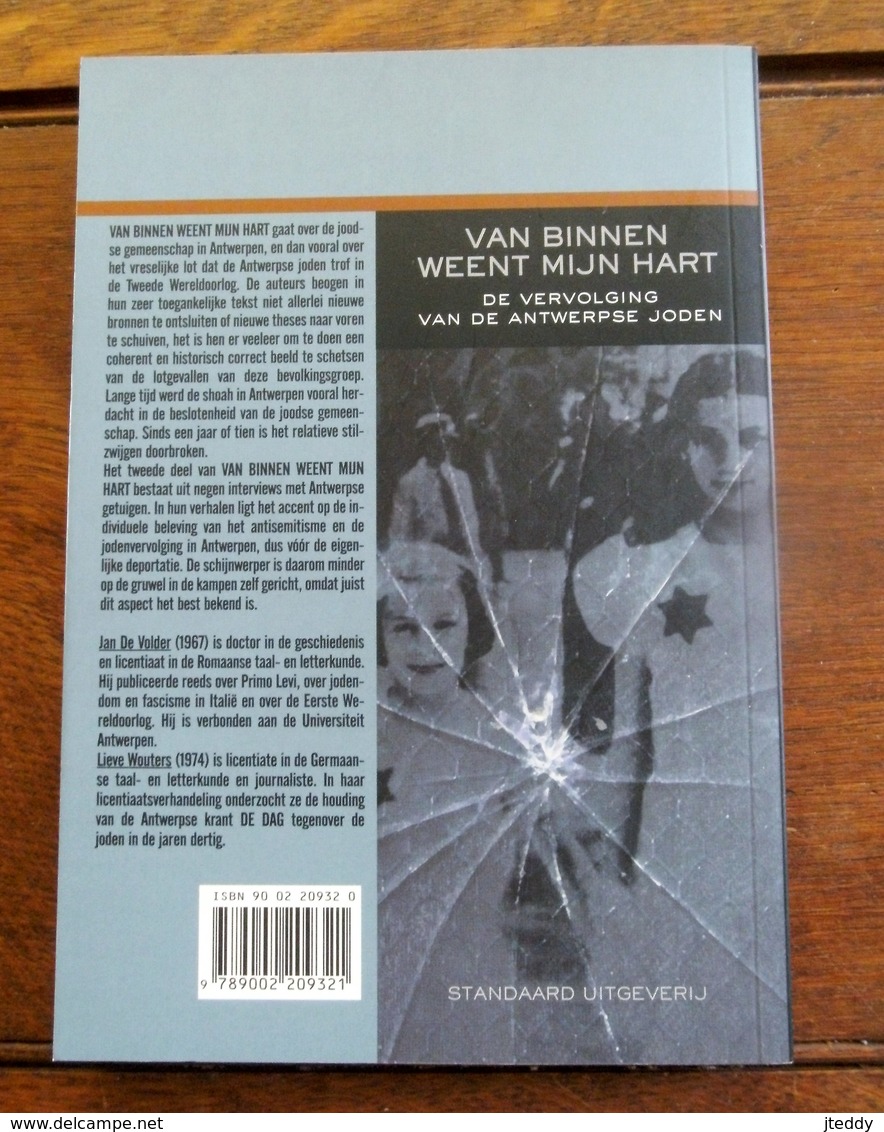 Boek  1999       Standaard Uitgave  De VERVOLGING Van De ANTWERPSE JODEN - Oorlog 1939-45