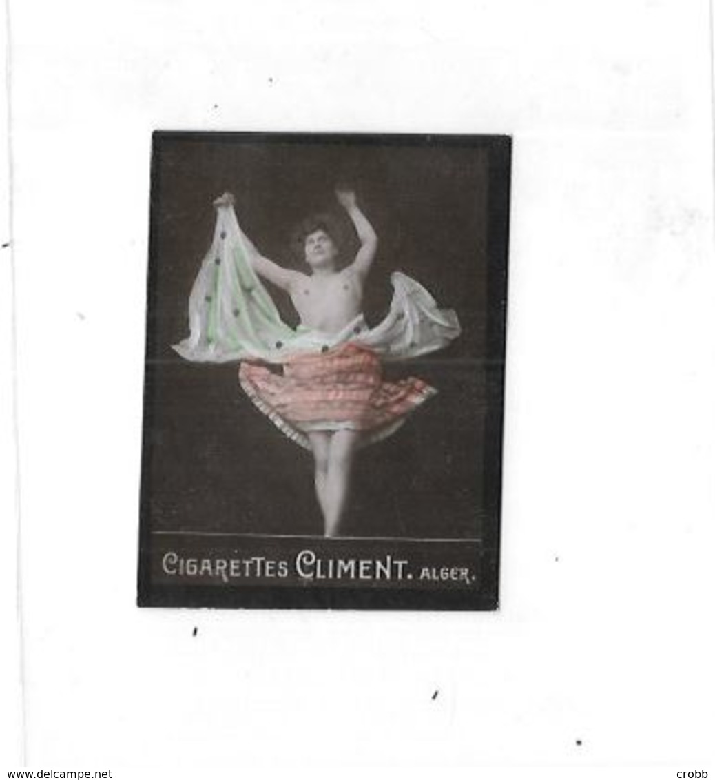 11119 - Chromo Cigarettes CLIMENT, ALGER : Femme Seins Nus, - Climent