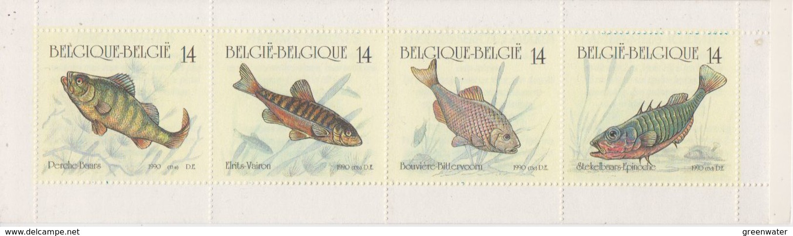 Belgium 1990 Fishes Booklet ** Mnh (F7745) - Non Classés