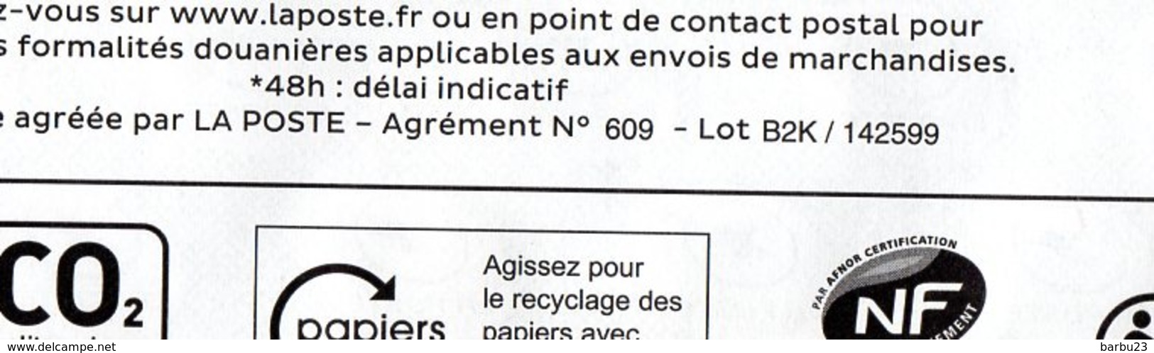 PAP Pret à Poster  Lettre Verte 50g 142599 Ayant Circulé En-tête Chambre D'Agriculture De La Creuse - Prêts-à-poster:  Autres (1995-...)