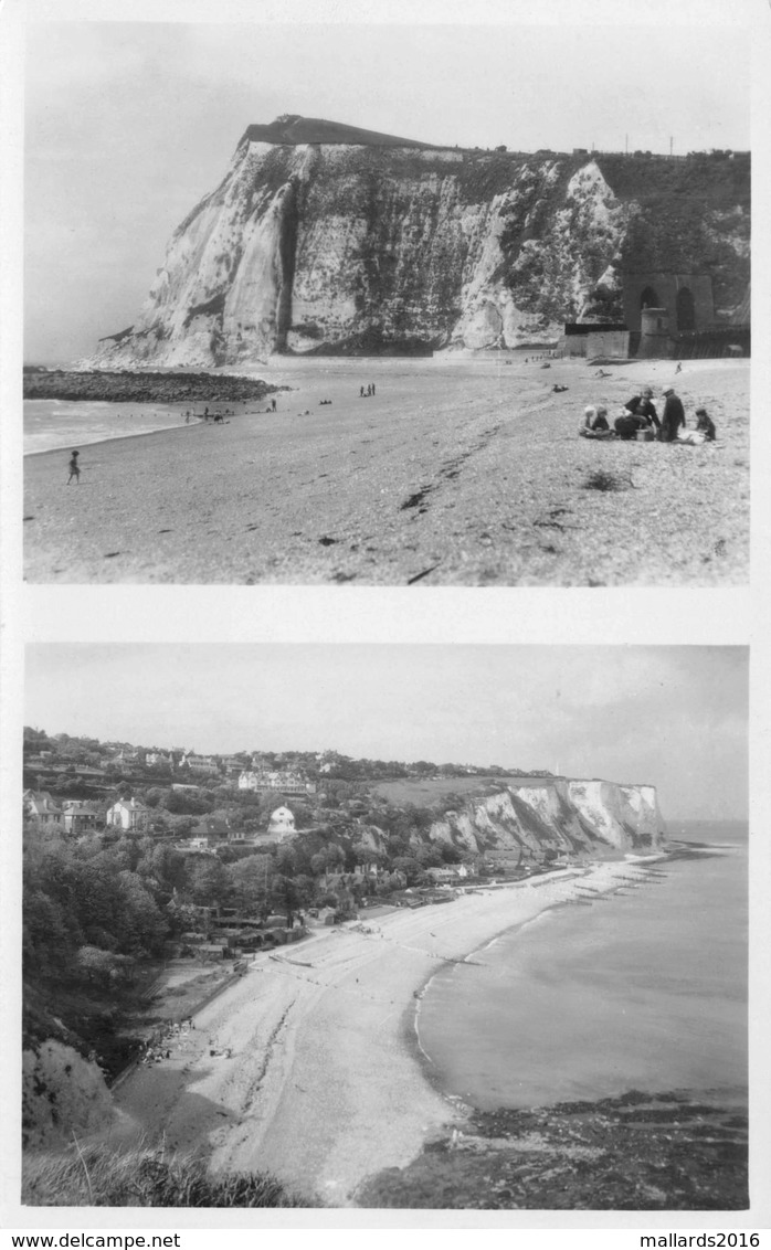 SHAKESPEARE CLIFF, DOVER & ST. MARGRET'S BAY~ AN OLD REAL PHOTO POSTCARD #93344 - Dover