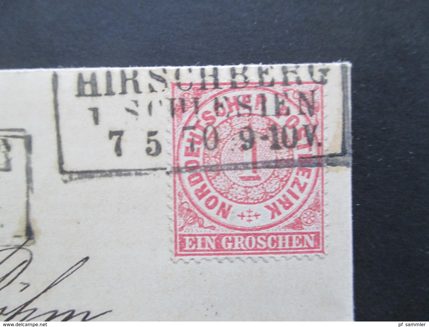 AD NDP 1870 Nr. 16 EF Mit Stempel K3 Hirschberg Schlesien Mit Inhalt! Firmenstempel Holzcement Nach Tarnowitz - Altri & Non Classificati