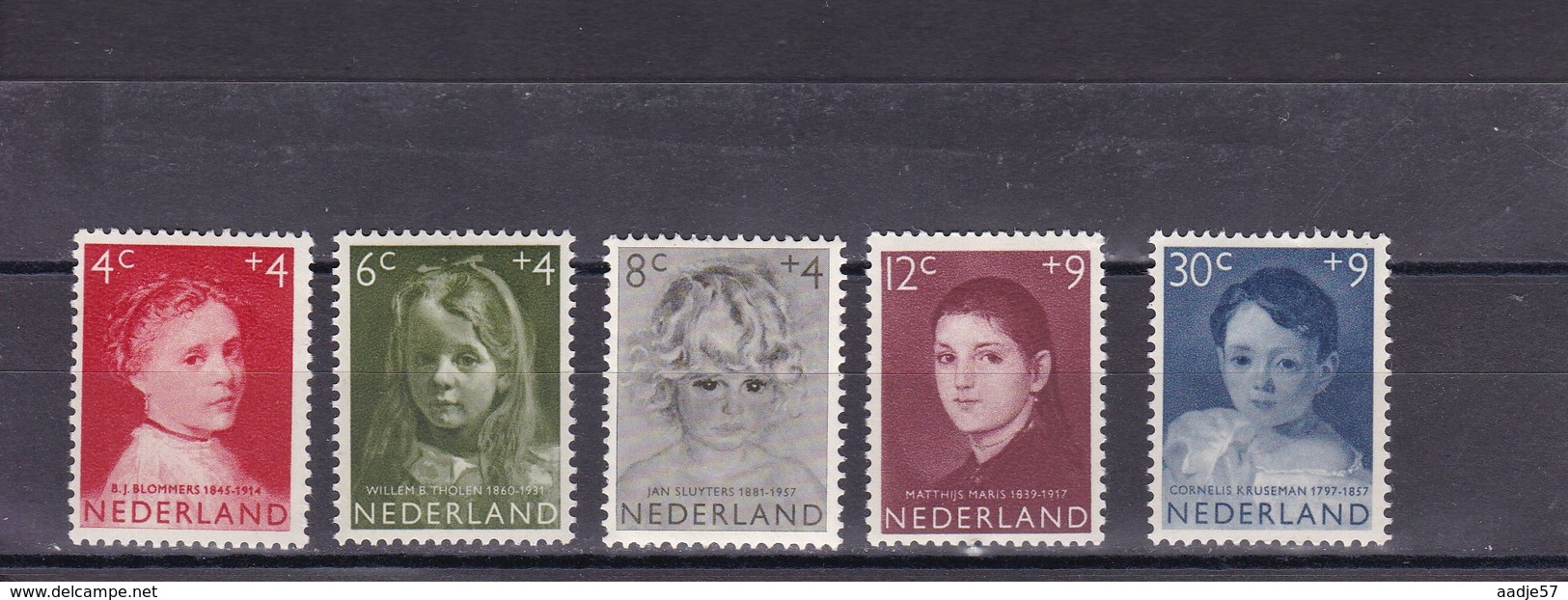 Nederland/Pays-Bas Niederlande NVPH 702-706 (Mi 707-711) 1957  * - Neufs