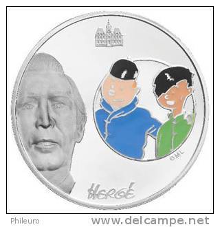 France 2007 : 1€1/2 "Tintin" (les Trois Pièces En BE, En Argent Et En Coffrets) - France
