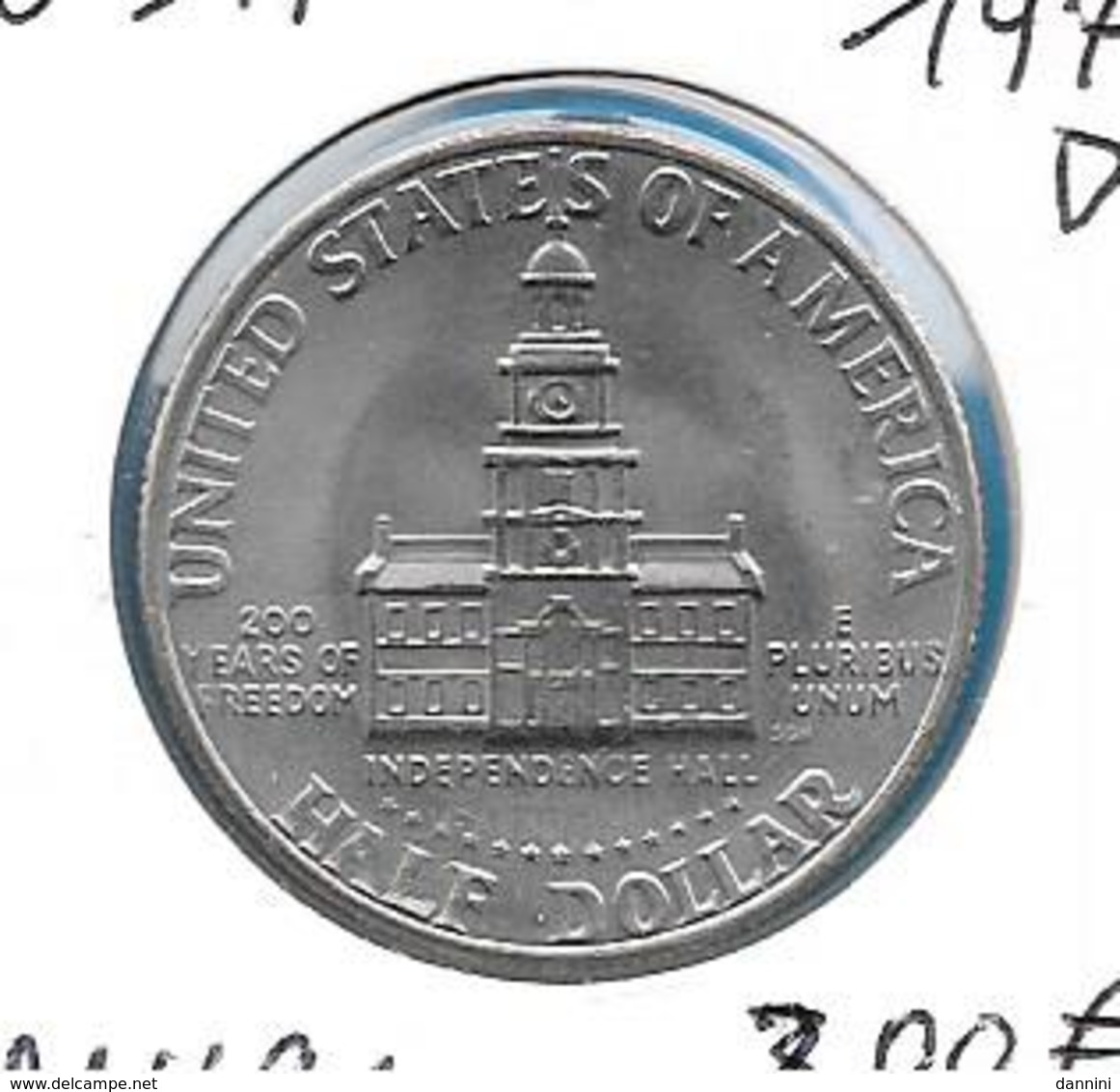 USA - Half Dollar - 1976D - KM 205 - Ohne Zuordnung