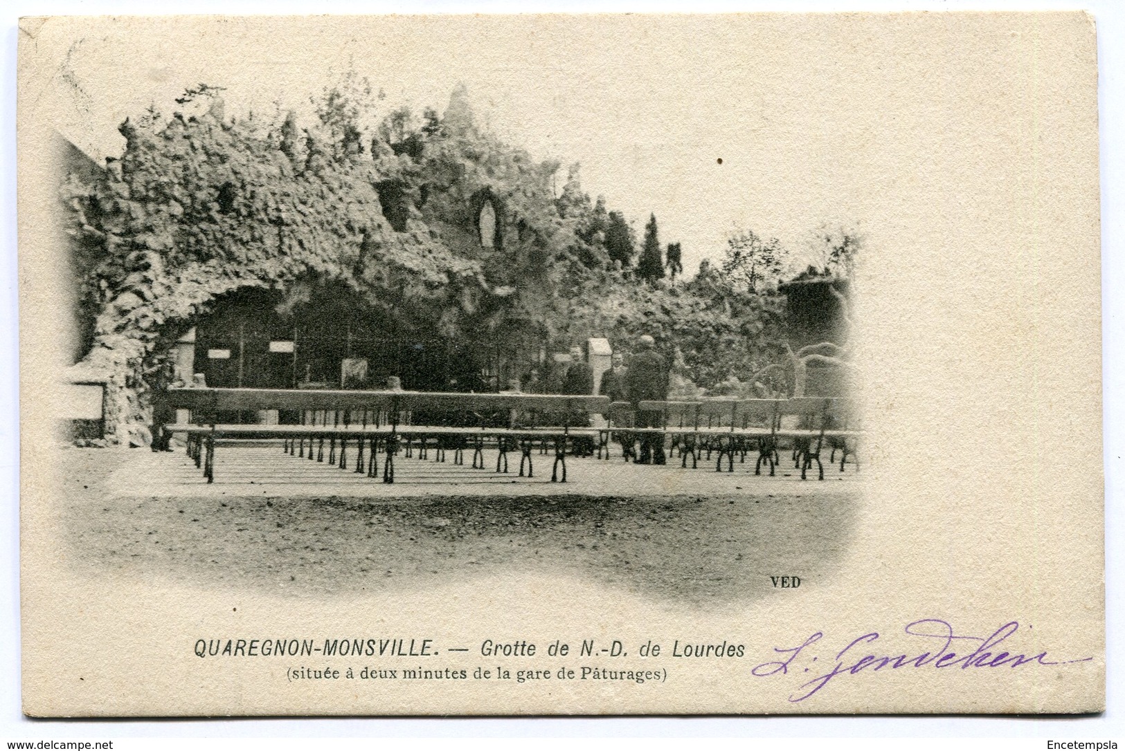 CPA - Carte Postale - Belgique - Quaregnon - Grotte De Notre Dame De Lourdes - 1904 (M8275) - Quaregnon