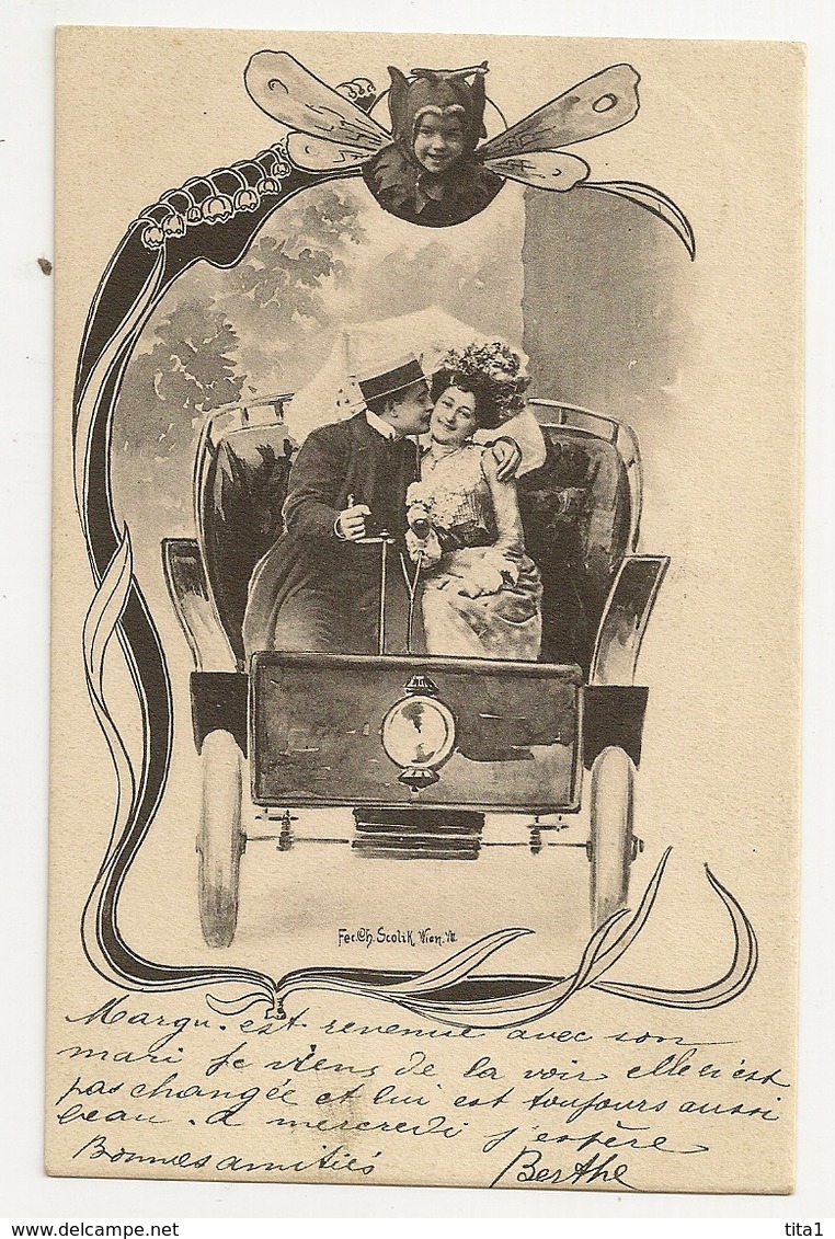 209 - Couple Dans Une Voiture - Diablotin - Scolik, Charles