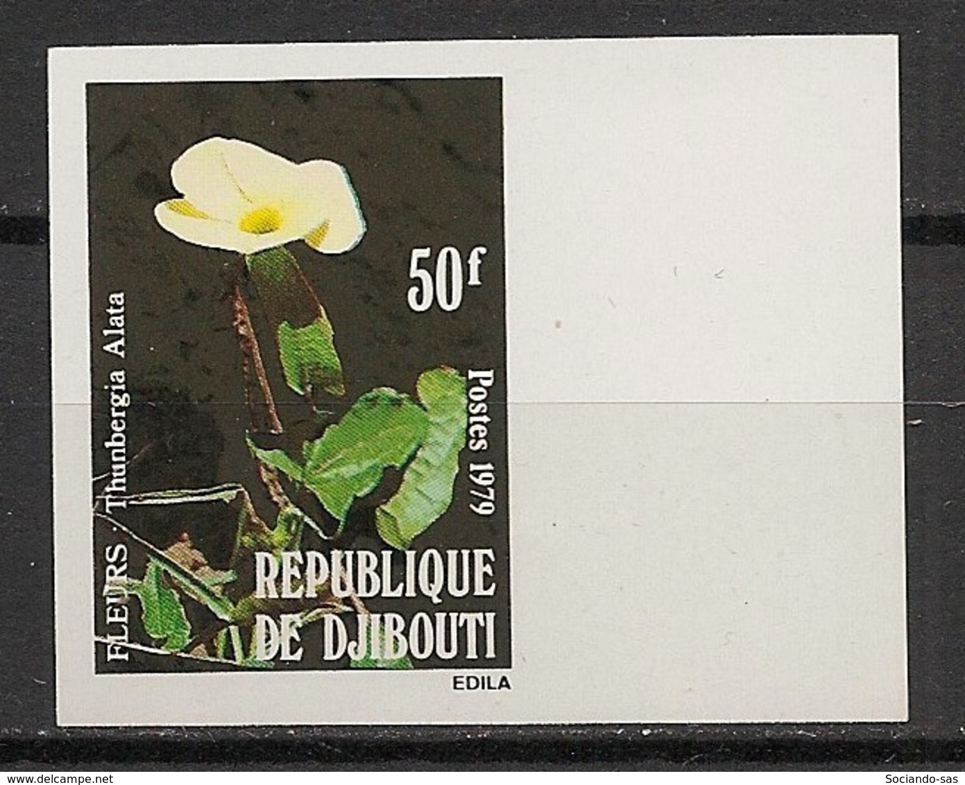 Djibouti - 1979 - N°Yv. 508 - Fleur / Flower - Non Dentelé / Imperf. - Neuf Luxe ** / MNH / Postfrisch - Autres & Non Classés