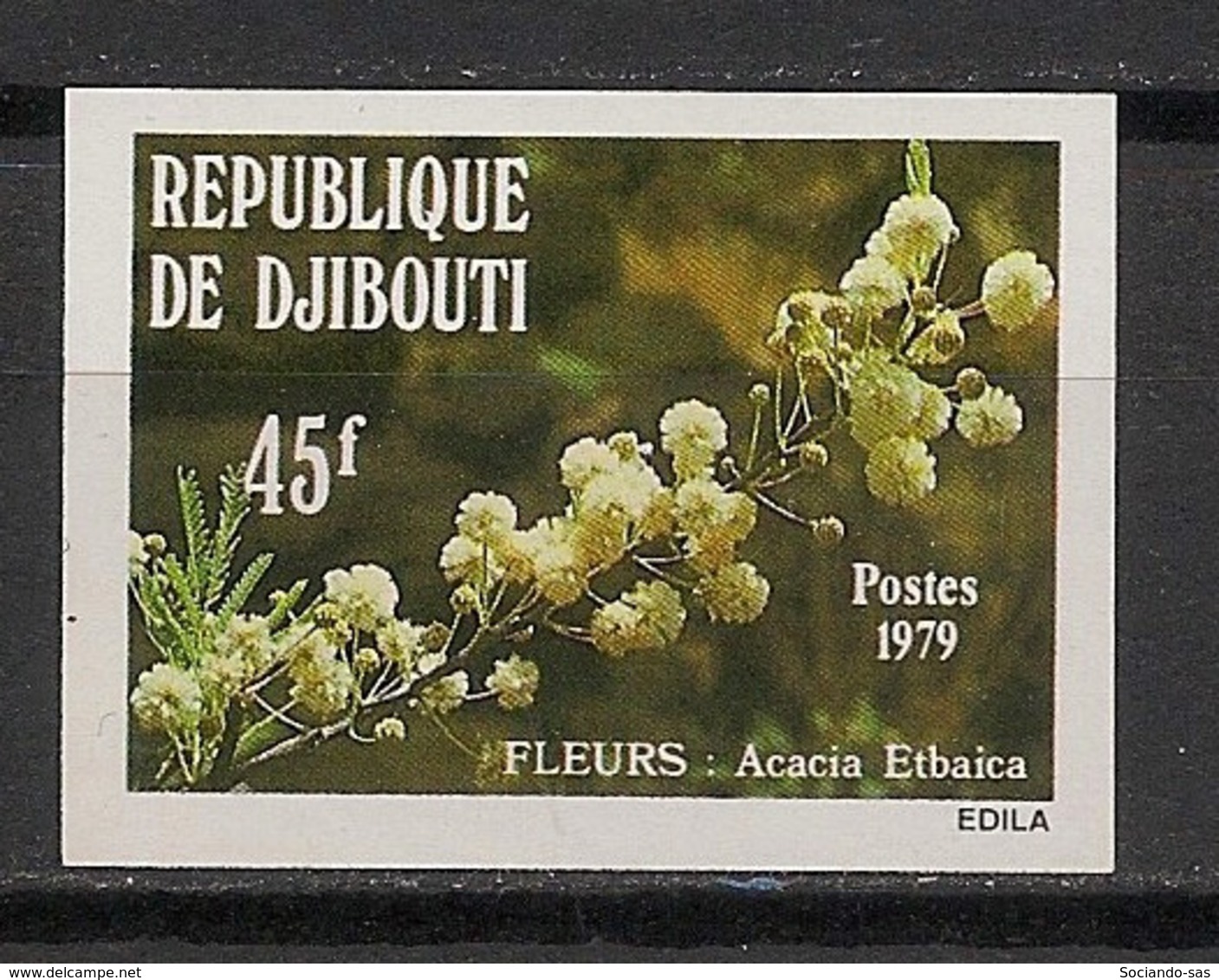 Djibouti - 1981 - N°Yv. 547 - Fleurs / Flowers - Non Dentelé / Imperf. - Neuf Luxe ** / MNH / Postfrisch - Autres & Non Classés