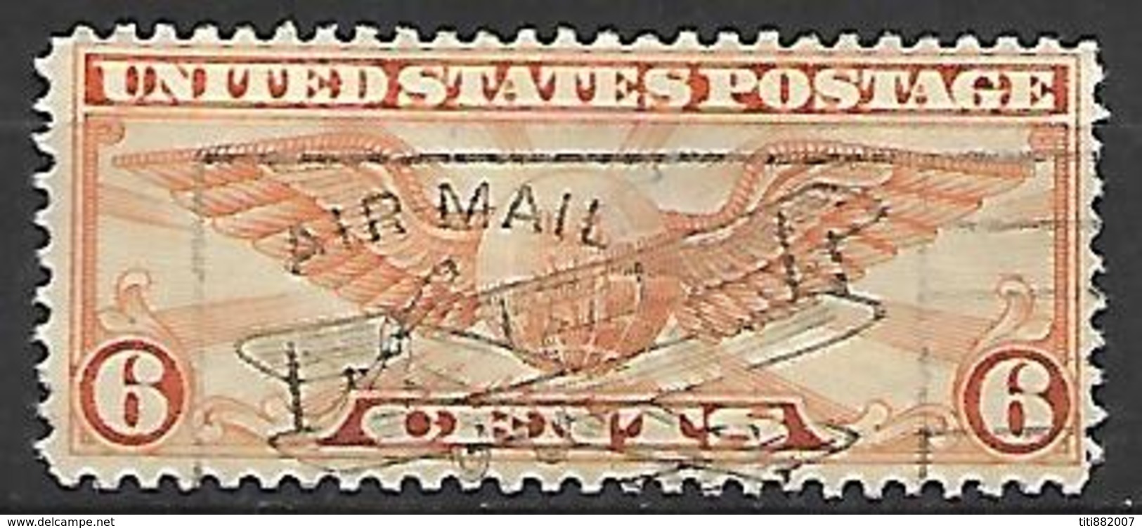 ETATS - UNIS    -   Aéro   -   1932 .  Y&T N° 15A  Oblitéré.   Avion - 1a. 1918-1940 Used