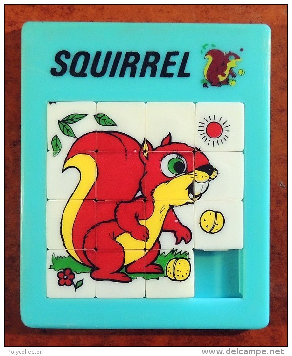 Taquin - Pousse Pousse - Grand Modèle - Animal - Écureuil - Squirrel - Casse-têtes