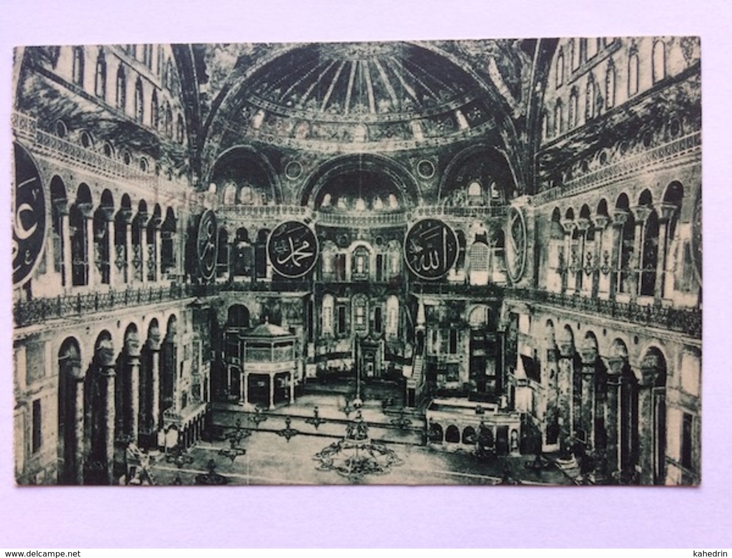 Turkey Türkei Turquie ~ 1930, Constantinople, Intérieur De La Mosquée Sainte-Sophie, Circulé, Used, Lille R.P. Nord - Turkije