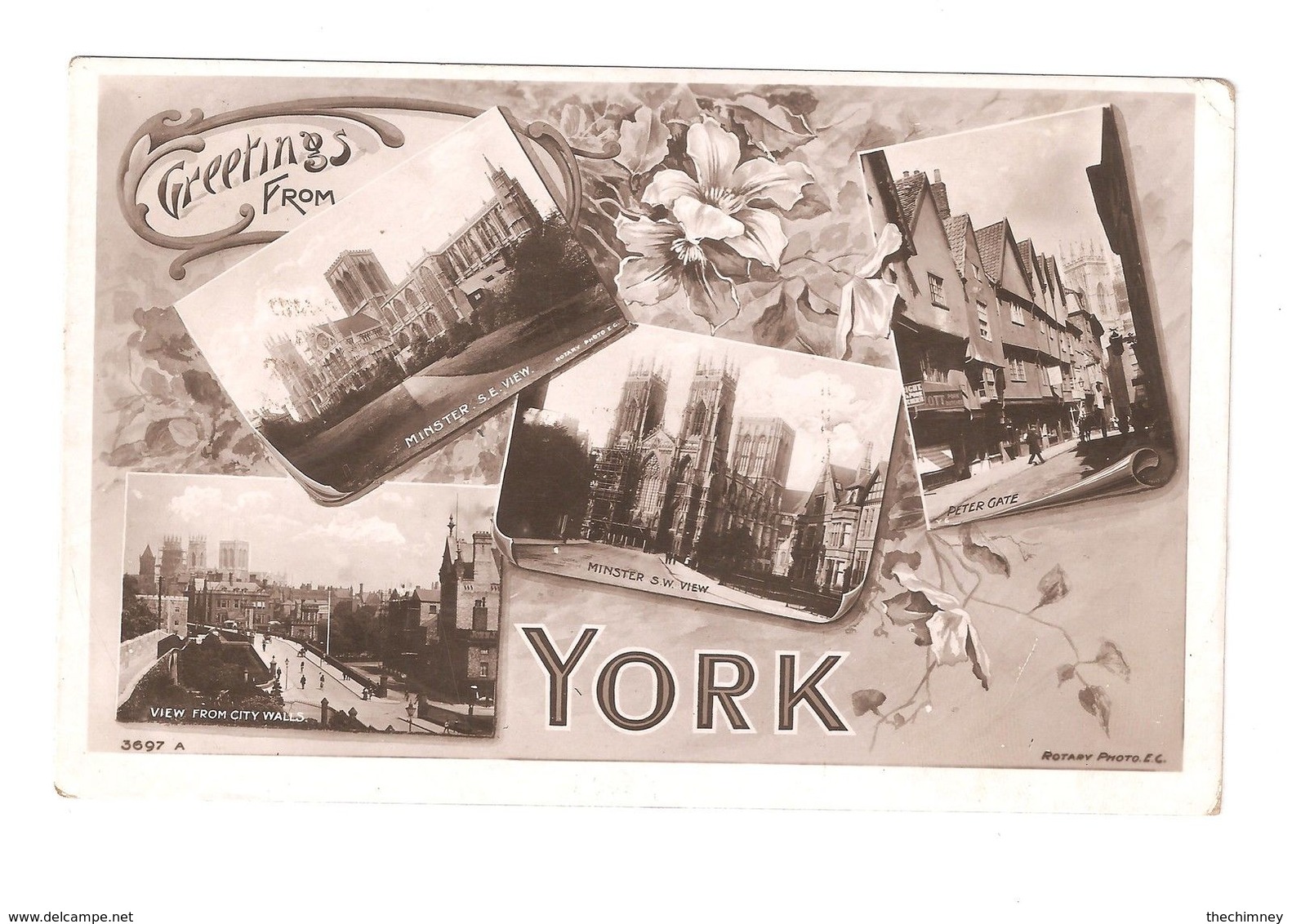 RP GREETINGS FROM YORK MULTIVIEW POSTCARD - York