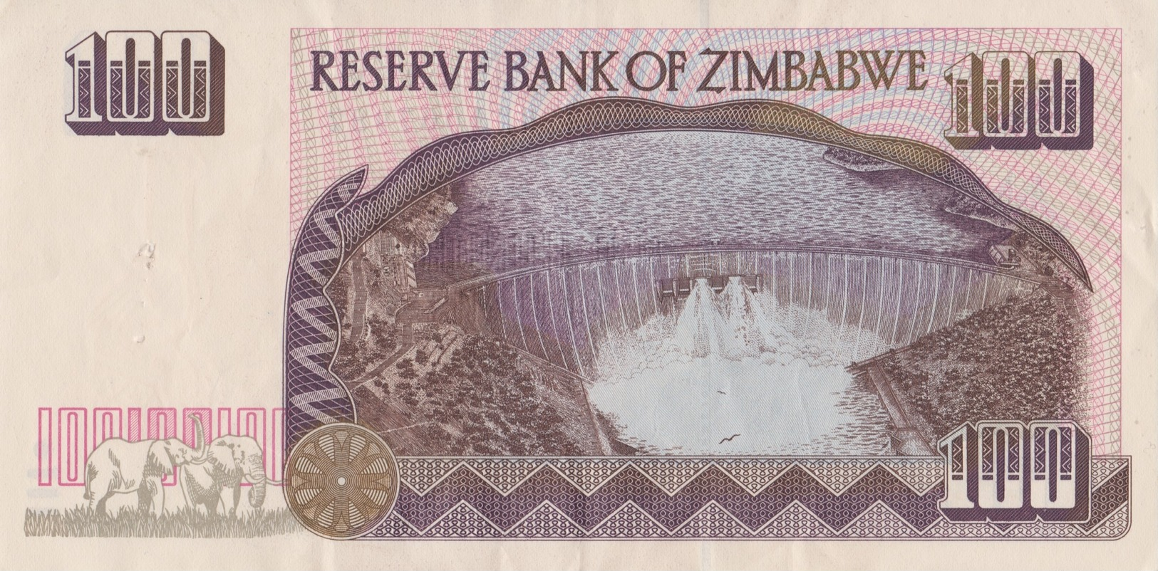 Zimbabwe / 100 Dollars / 1995 / P-9(a) / UNC - Zimbabwe