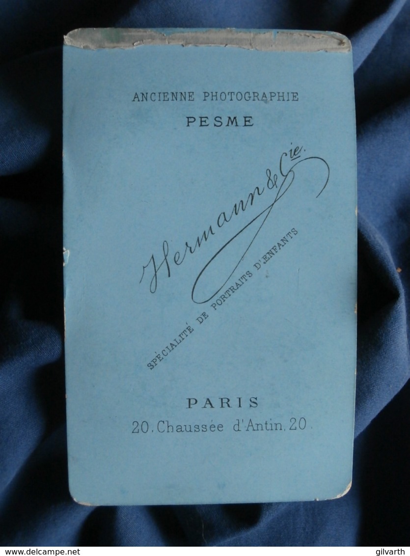 Photo CDV  Hermann à Paris  Portrait écolier En Uniforme  CA 1885 - L436G - Anciennes (Av. 1900)