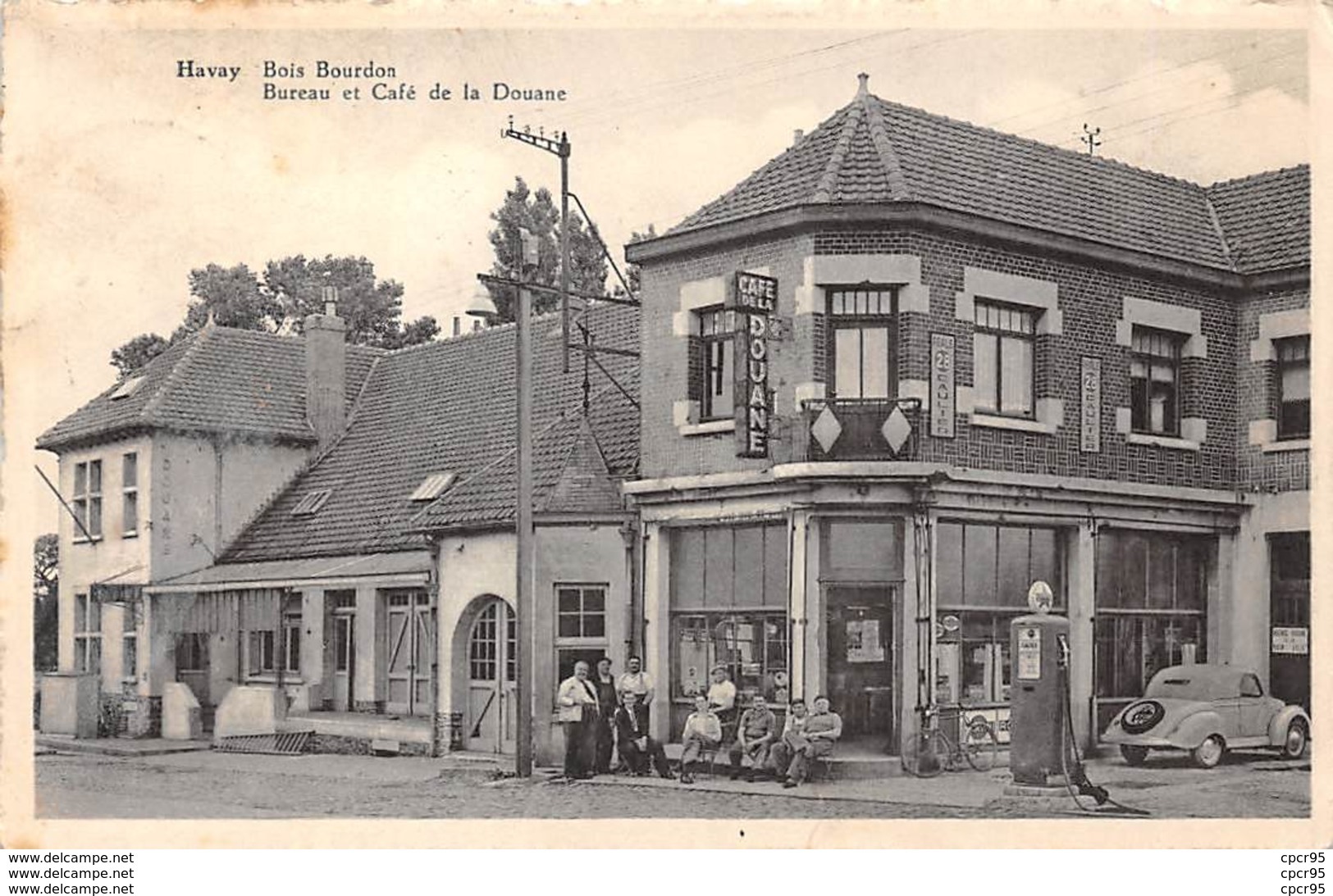 Belgique . N° 51048 . Havay . Bois Bourdon . Cafe De La Douane.voiture - Autres & Non Classés