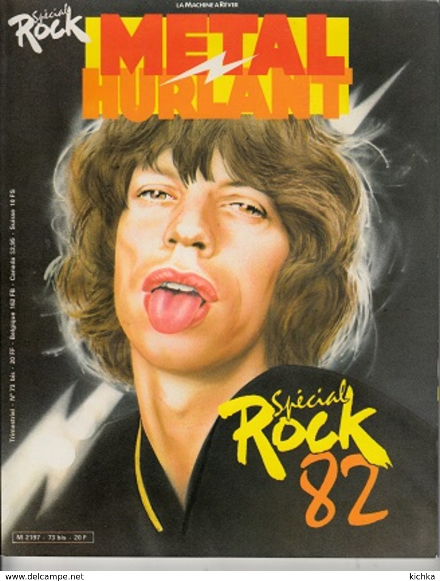 Métal Hurlant N°73bis Hors Série Spécial Rock 82 - Métal Hurlant