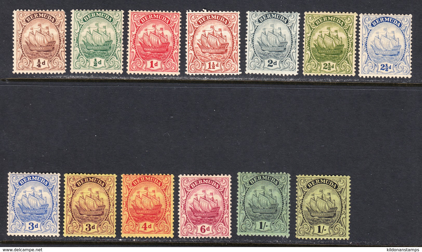 Bermuda 1922-34 Mint Mounted, Sc , SG 77-87 Incl 87a - Bermuda