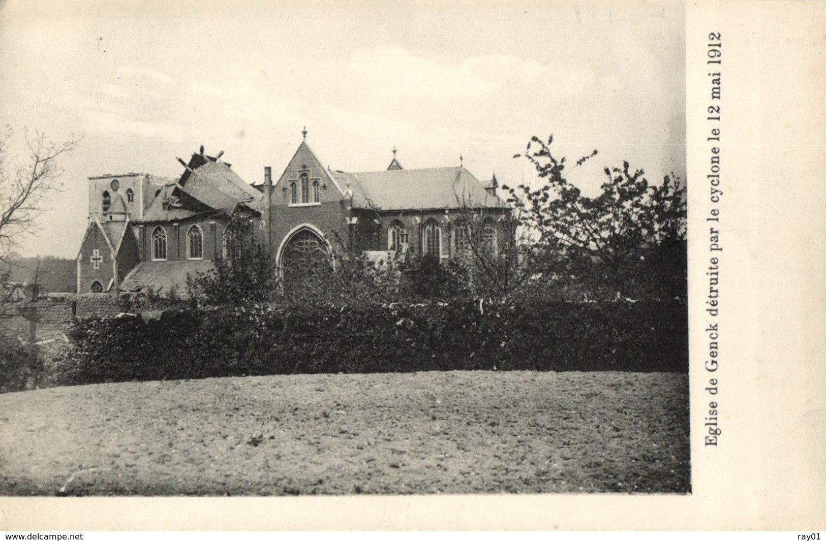 BELGIQUE - LIMBOURG - GENK - GENCK - Eglise De Genck Détruite Par Le Cyclône Le 12 Mai 1912. - Genk